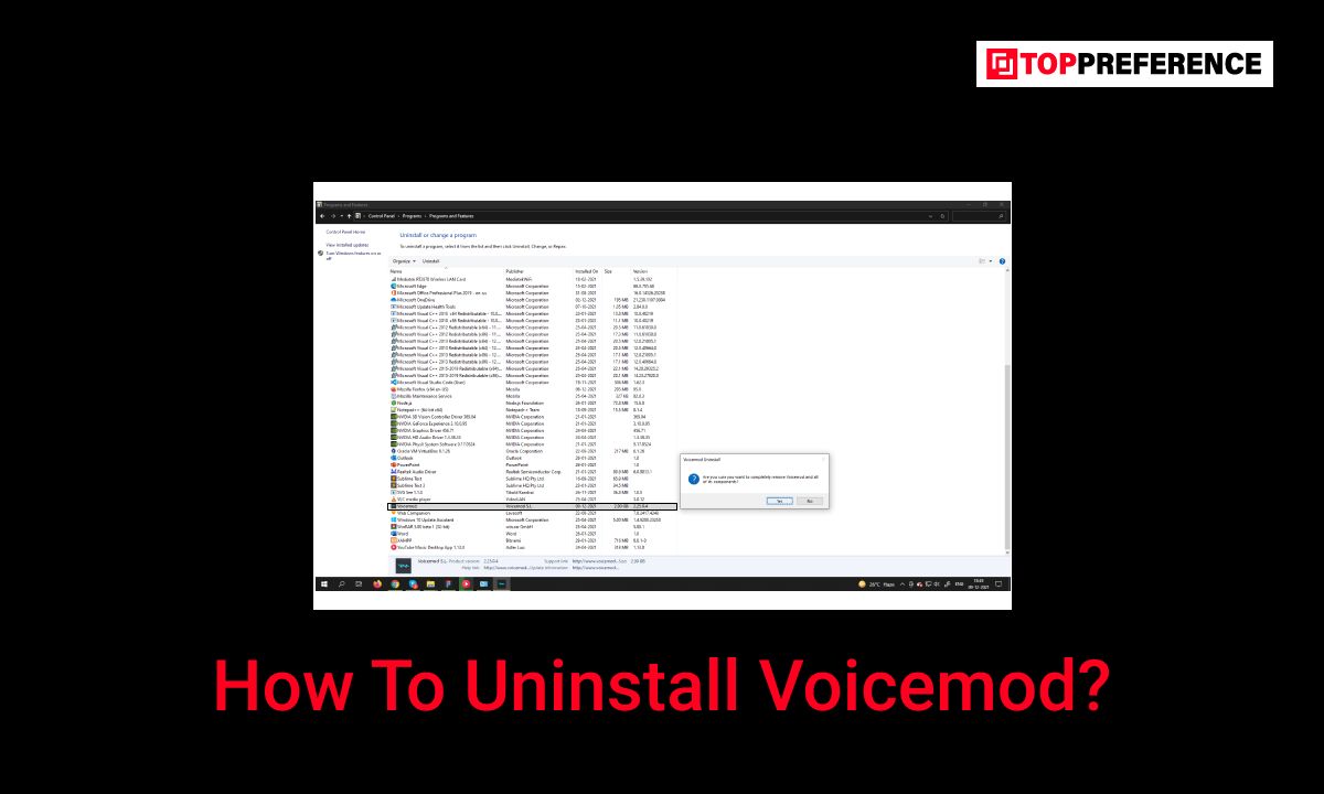 How To Uninstall Voicemod?