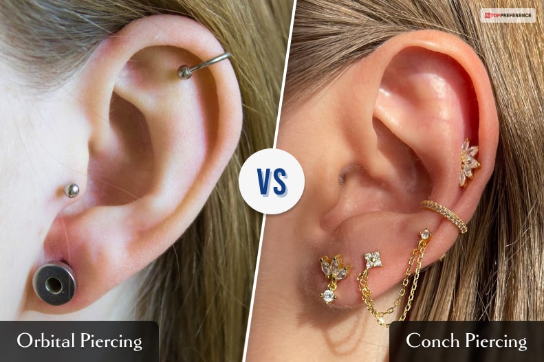 Orbital Piercing VS Conch Piercing