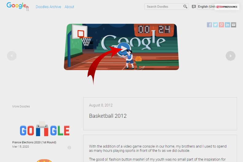 Google Doodle Basketball What Is It
