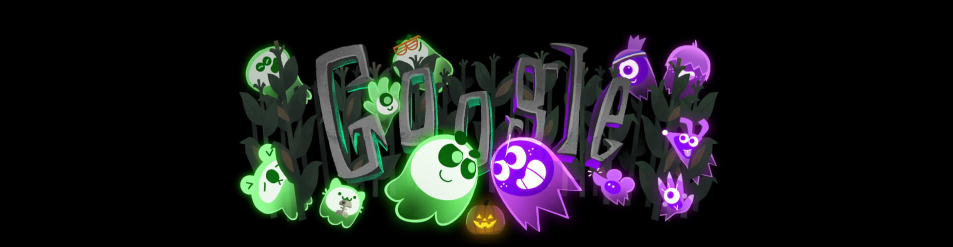 Google Doodle Halloween