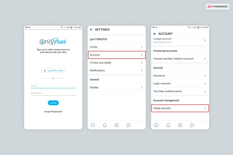 How To Delete Your Account On OnlyFans On An Android Phone
