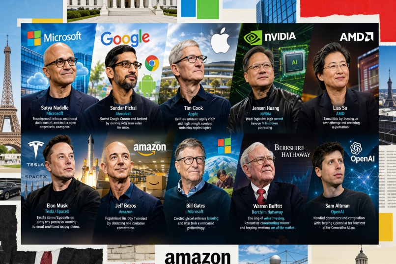 Global Tech And Famous Business Leaders