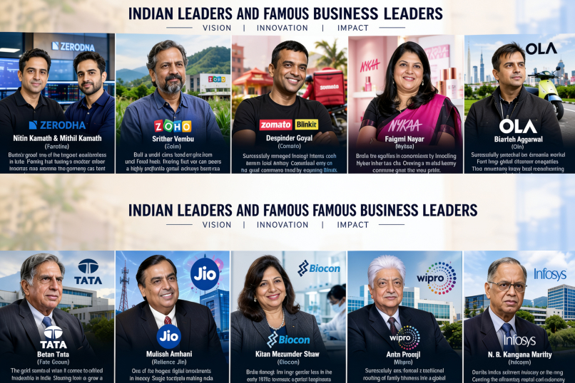 Indian Leaders And Famous Business Leaders
